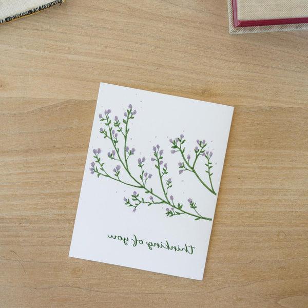 Ceanothus Thinking of You Note Card