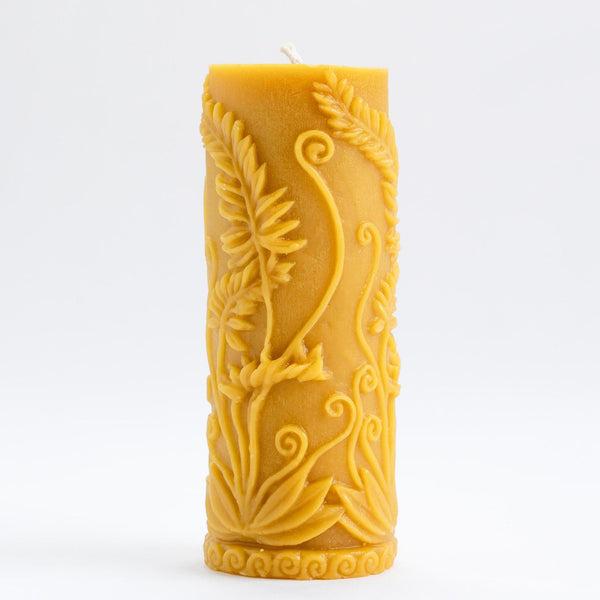 Garden Beeswax Candle Pillar