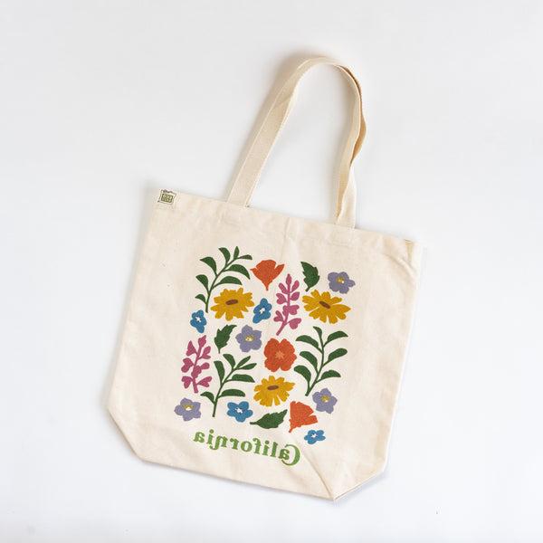 California Wildflowers Organic Cotton Tote